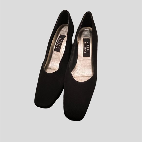 Stuart Weitzman size 7 1/2 AA black pumps - Picture 1 of 13